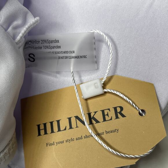 Hilinker White Cutout One Piece One Shoulder Swimsuit New S - Picture 5 of 7